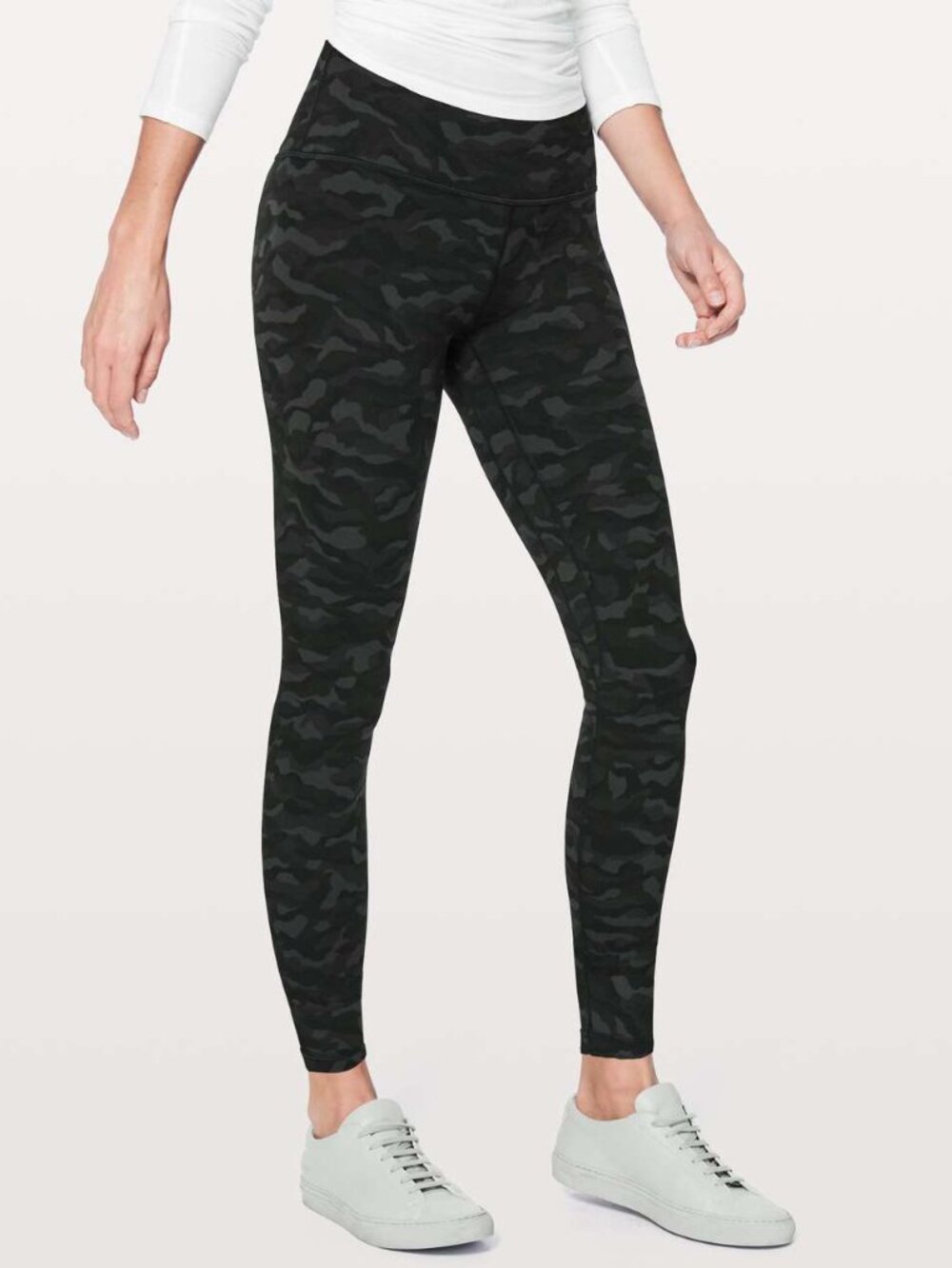 lululemon | Align Pant 28" Sequoia Camo Print Deep Coal Black - Size 8